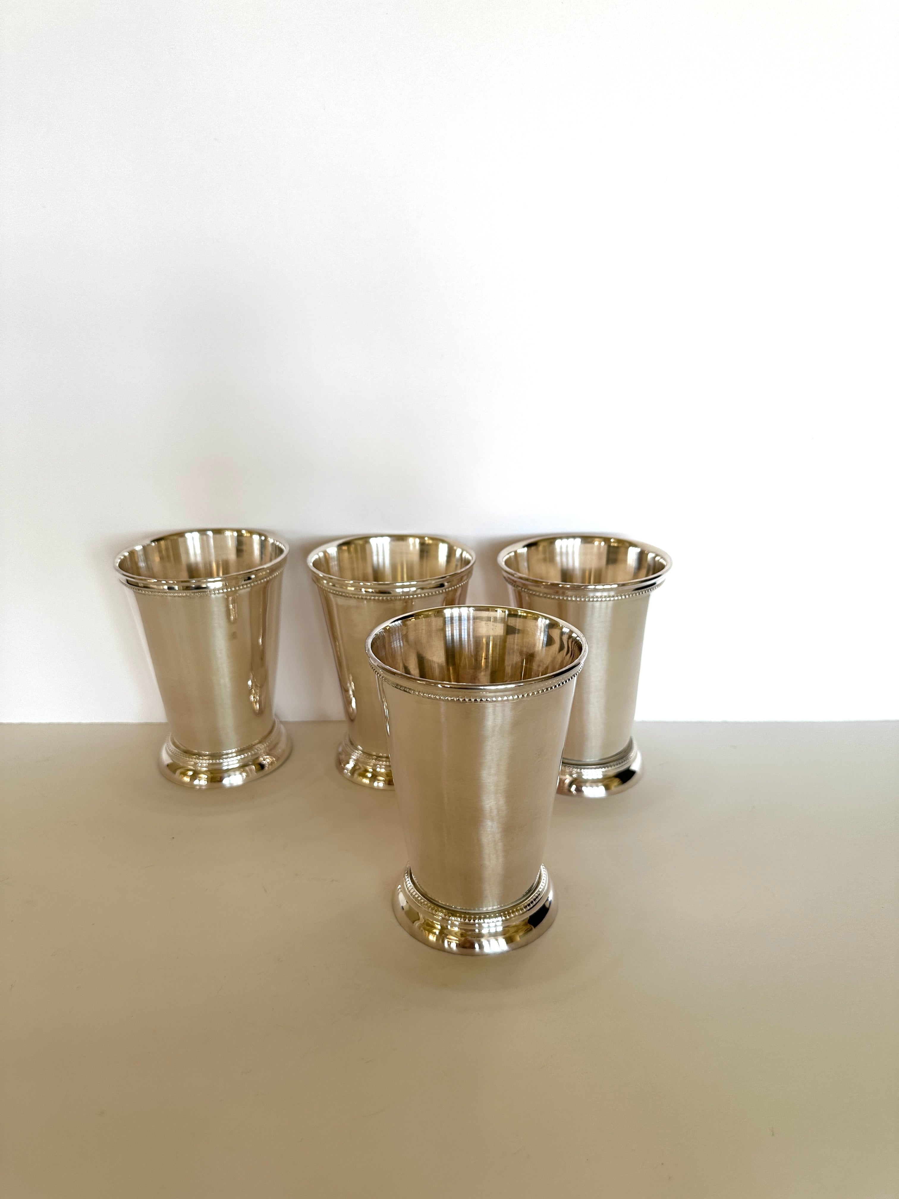 Vintage Mint Julep Cups by Towle  (set of 4)