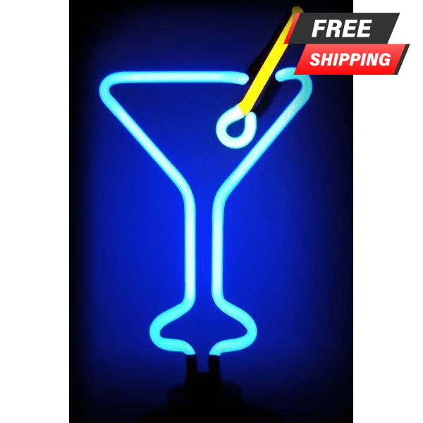Martini Glass NEON Sculpture